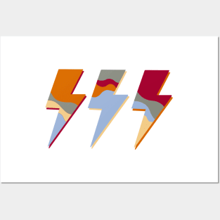 Lightning bolt Posters and Art